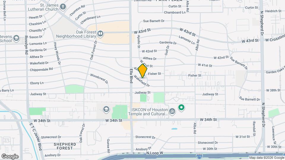 1108 Wakefield Dr Mapa y Detalles de la Ubicación