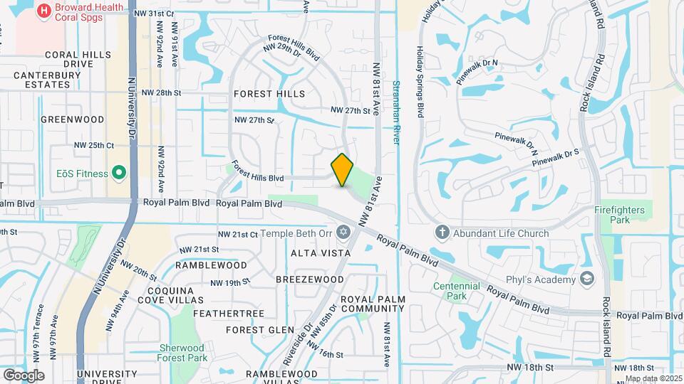 8345 Royal Palm Blvd Map and Location Details