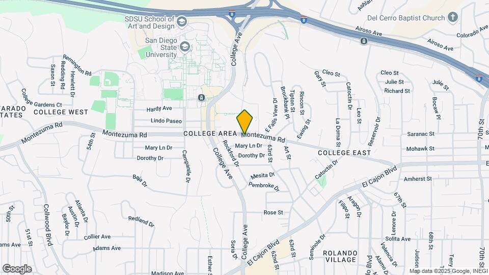 6181 Montezuma Rd Map and Location Details