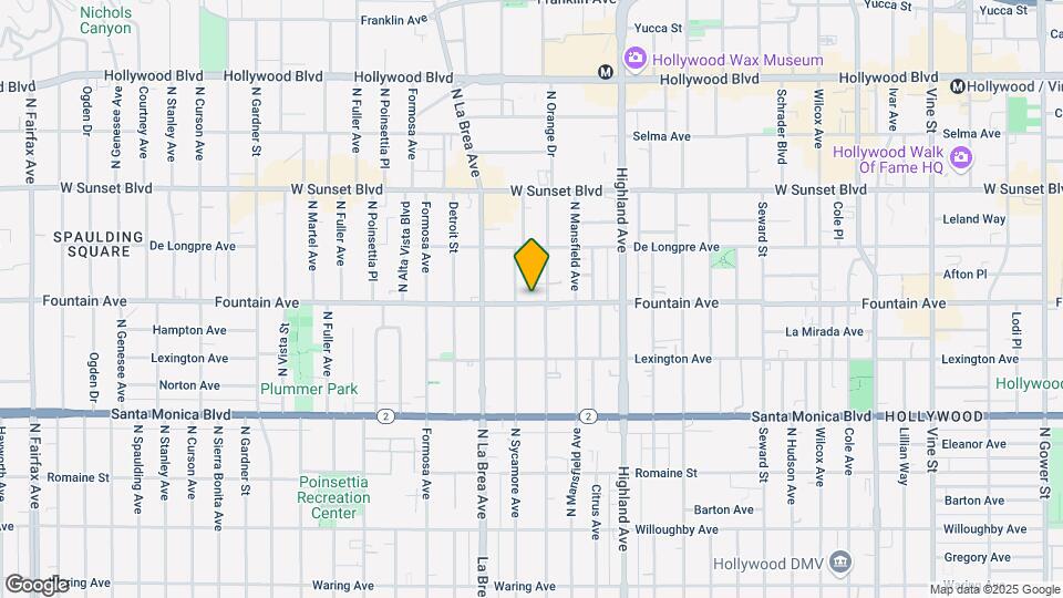 7011-7015 Fountain Ave Map and Location Details