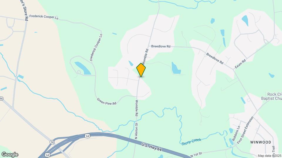 1029 Womble Rd Map and Location Details