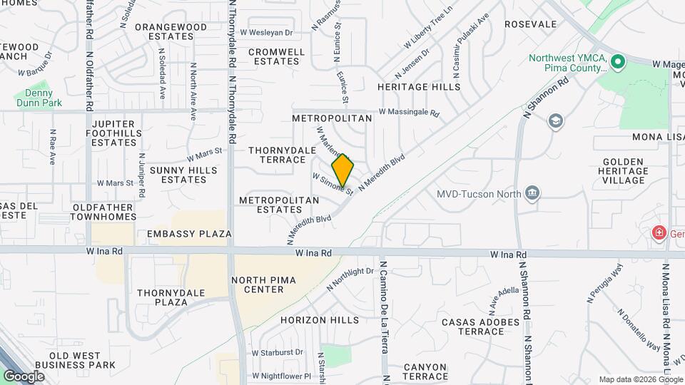 3415 W Simone St Map and Location Details