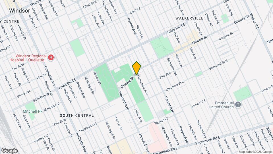 1335 Marentette Ave Map and Location Details