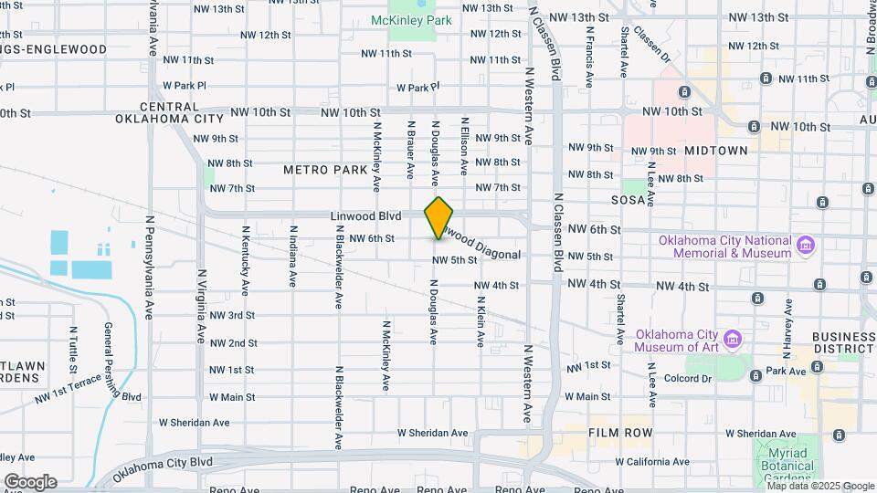 610 N Douglas Ave Map and Location Details