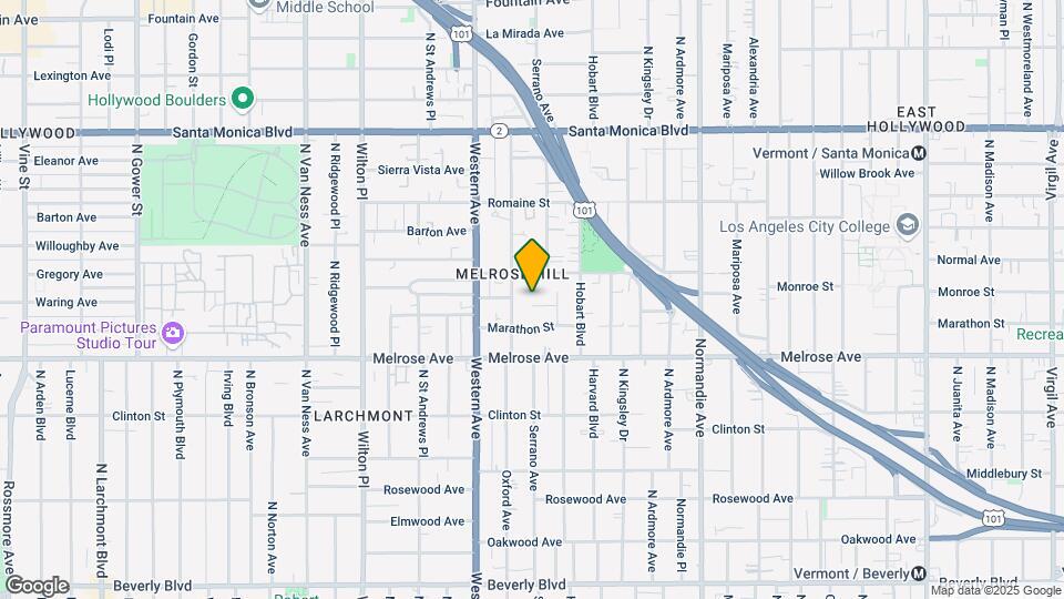 4957 W Melrose Hl Map and Location Details