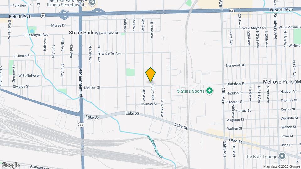 3303 Division St Map and Location Details