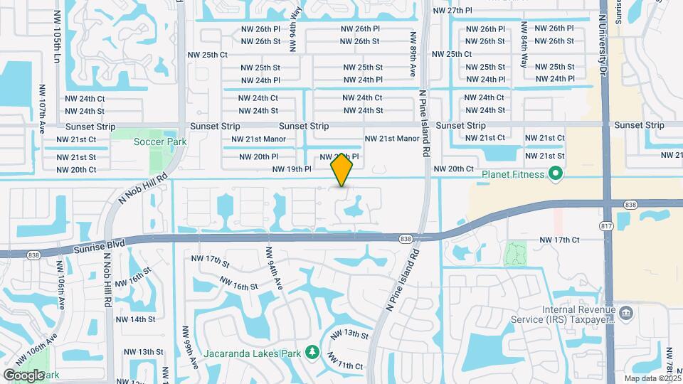 9137 W Sunrise Blvd Mapa y Detalles de la Ubicación
