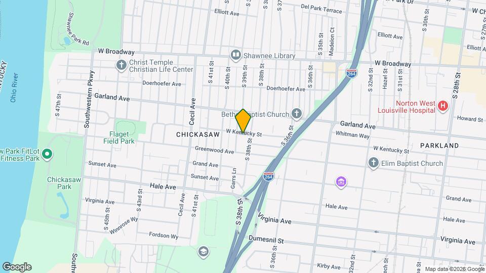 3806 W Kentucky St Map and Location Details
