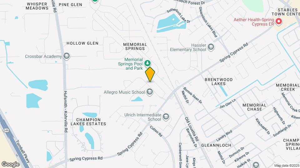 17726 Memorial Springs Dr Map and Location Details
