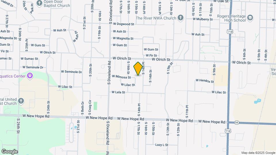 1709 S 15th St Map and Location Details