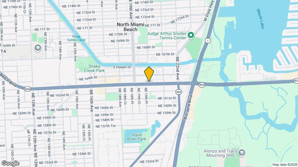 2821 NE 163rd St Map and Location Details