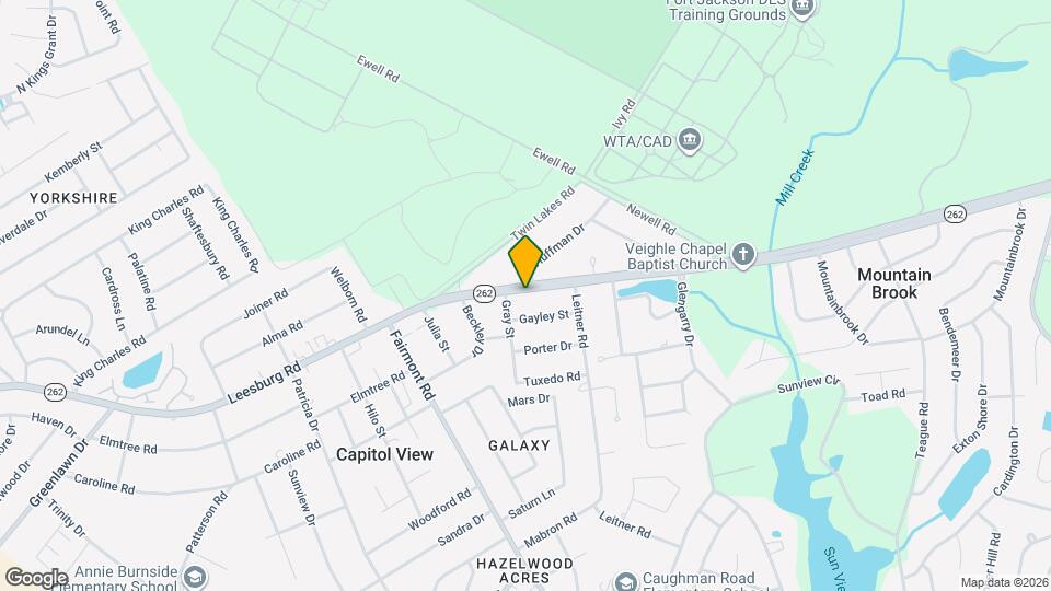 2108 Leesburg Rd Map and Location Details