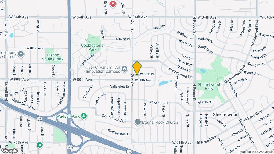 8013 Wyandot St Map and Location Details