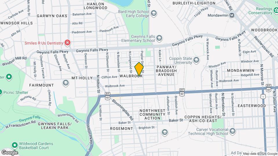 2917 Clifton Ave Map and Location Details