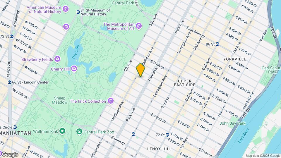 42 E 76th St Map and Location Details