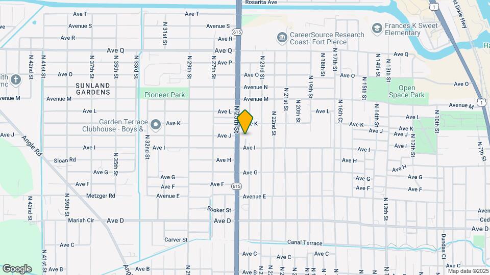 1018 N 25th St Mapa y Detalles de la Ubicación