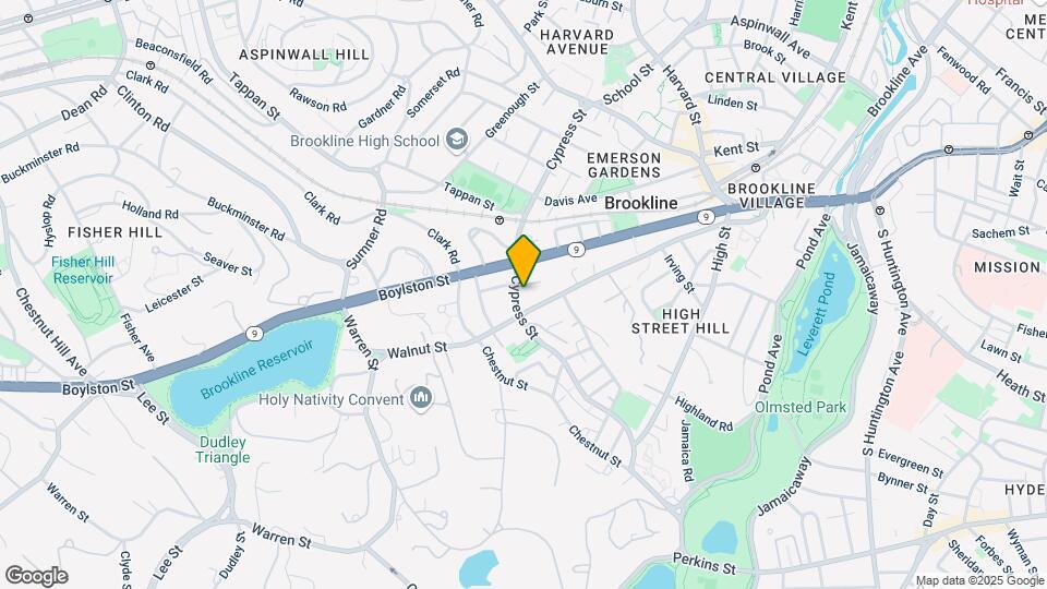162 Cypress St, Unit Brookline Map and Location Details