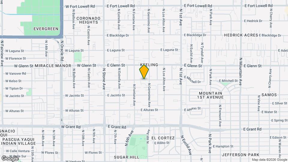 350 E Kelso St Map and Location Details