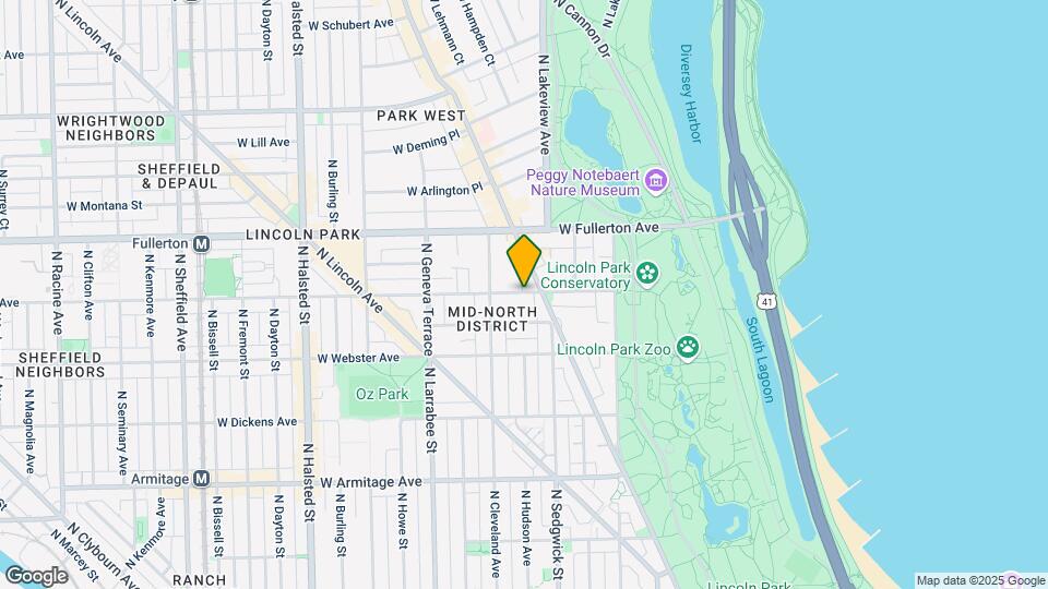 433 W Belden Ave Map and Location Details