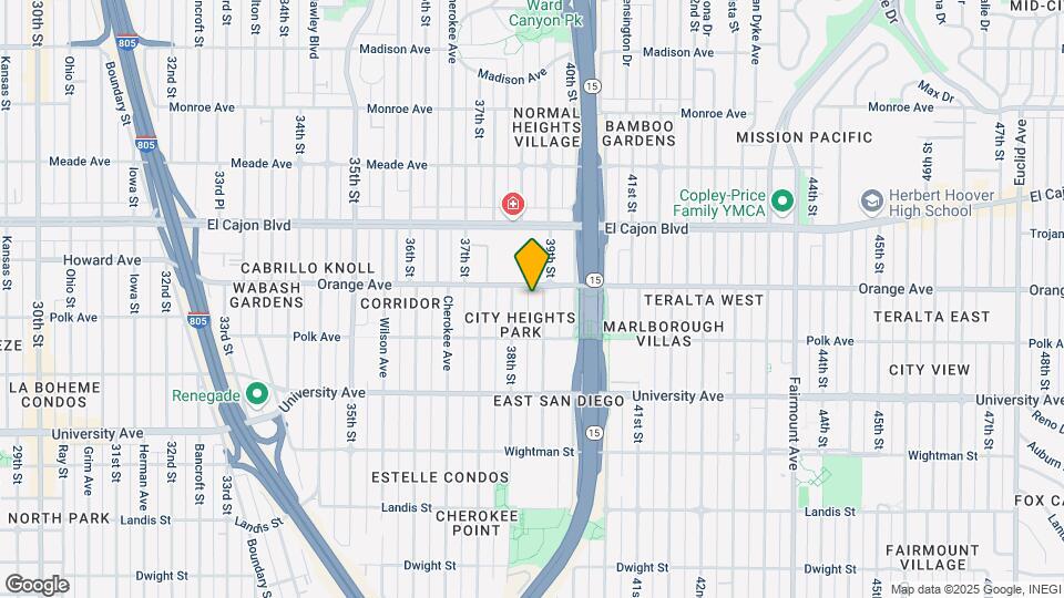 4180 39th St Mapa y Detalles de la Ubicación