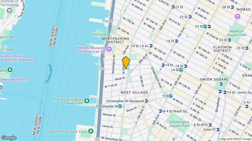 607 Hudson St Mapa y Detalles de la Ubicación