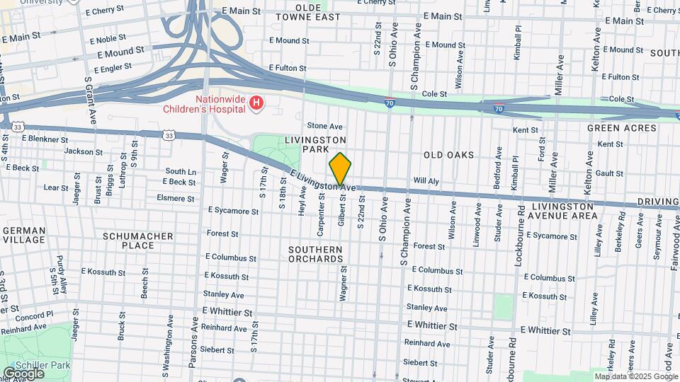 887 E Livingston Ave Map and Location Details