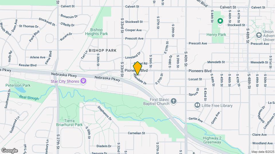 3420 Allendale Dr Map and Location Details