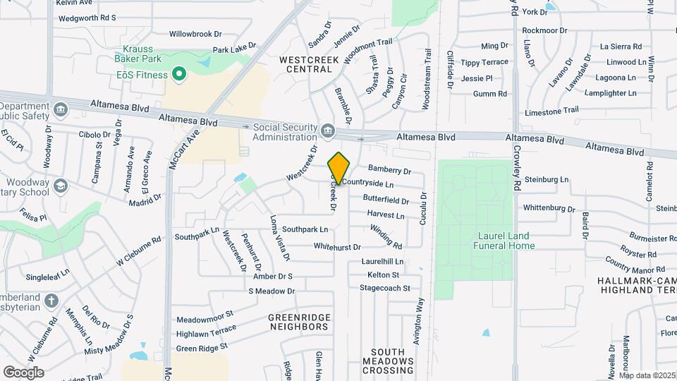 6709 S Creek Dr Map and Location Details