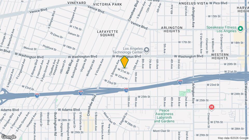 4043 1/2 W 21st St, Unit 4043  half Map and Location Details