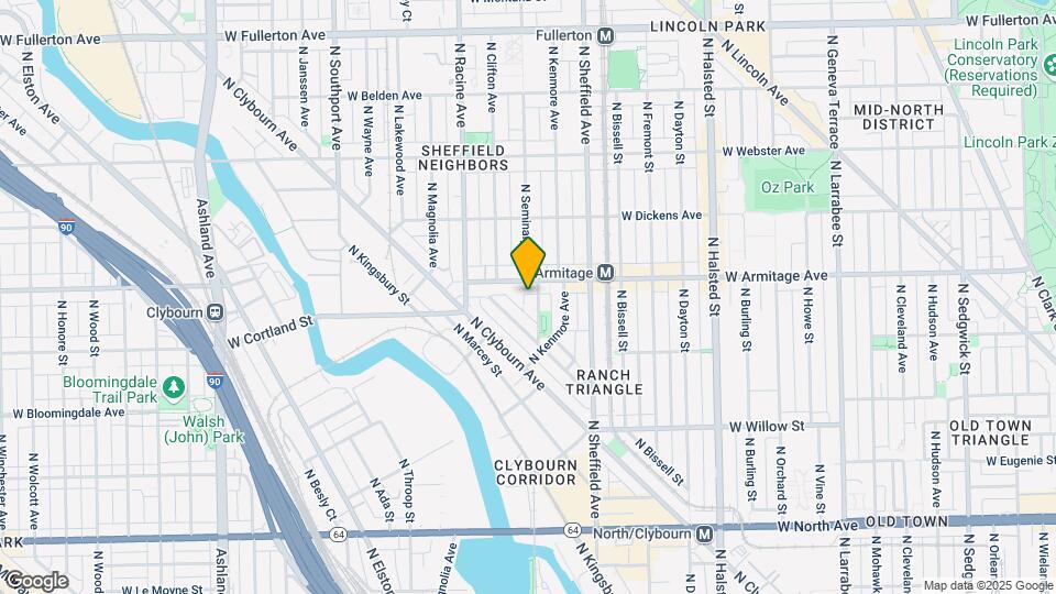 1960 N Seminary Ave, Unit D Mapa y Detalles de la Ubicación