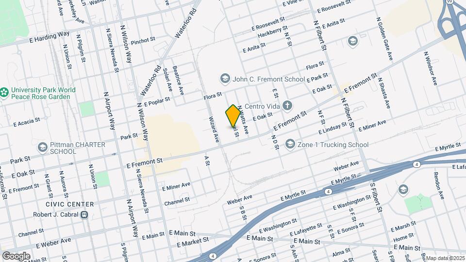 525-527 N Laurel St Map and Location Details