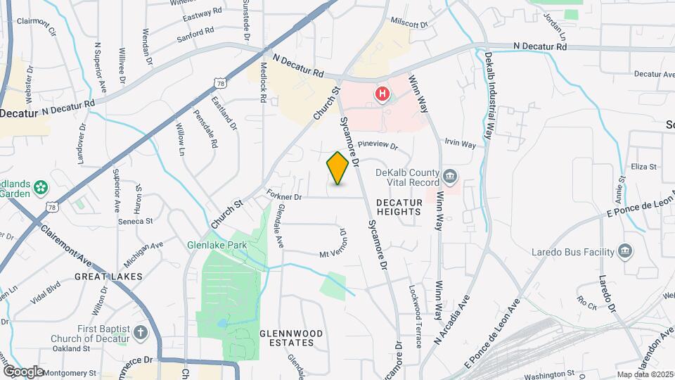 258 Forkner Dr Map and Location Details