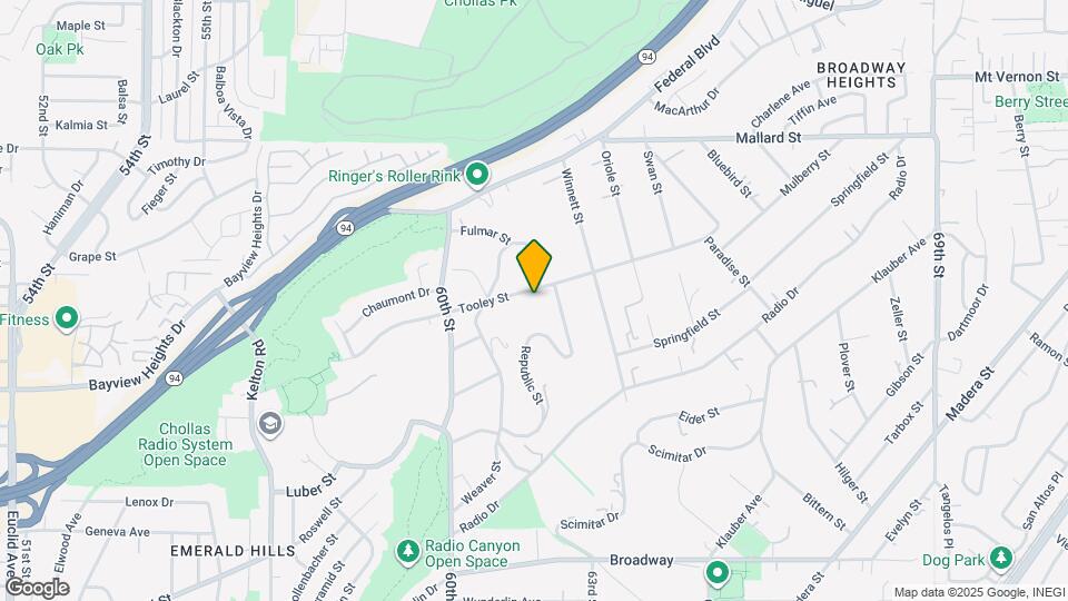 6165 Tooley St Map and Location Details