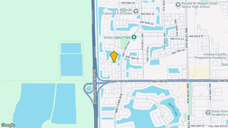 7732 NW 114th Pl Map and Location Details