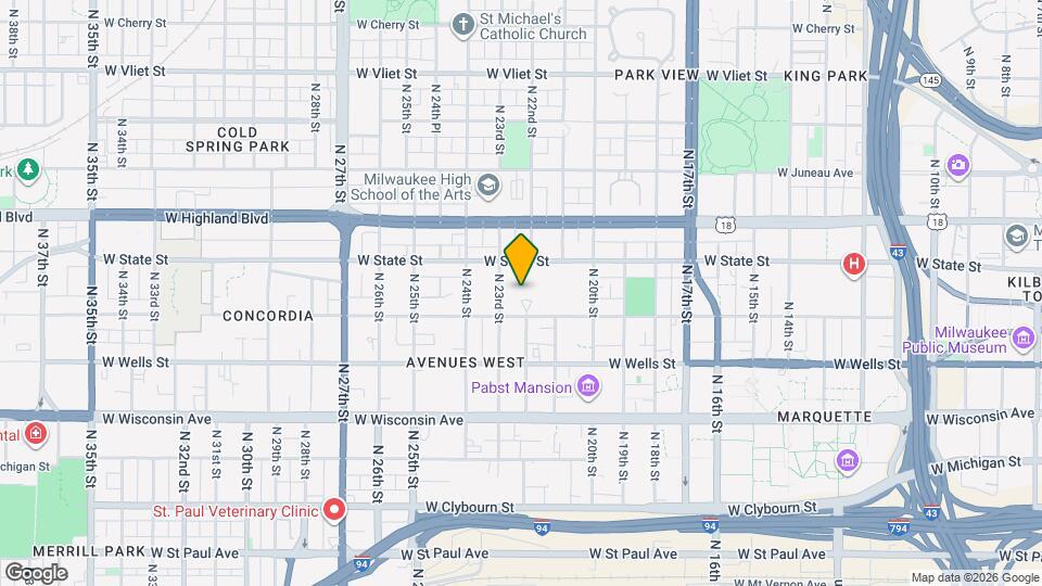 Historic Lofts on Kilbourn Mapa y Detalles de la Ubicación