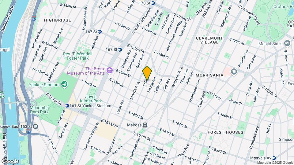 305 E 166th St Map and Location Details