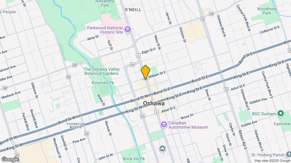 84 Simcoe St N Map and Location Details
