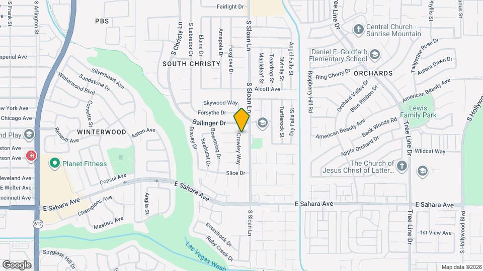 2072 Crowley Way Map and Location Details