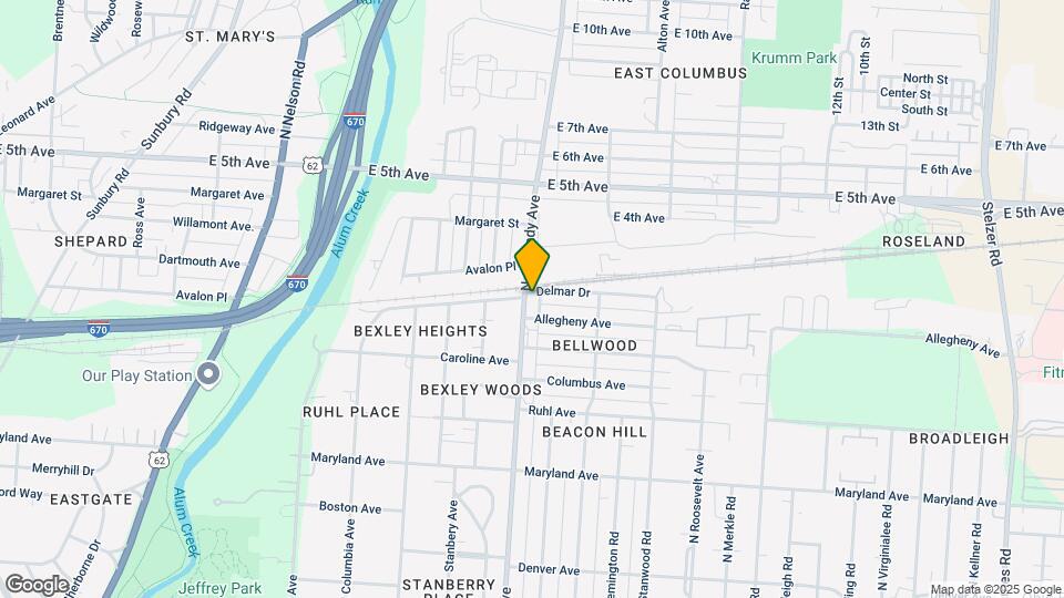 540 N Cassady Ave Map and Location Details