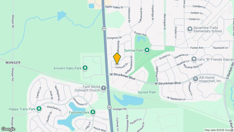 1016 Concord Dr Map and Location Details