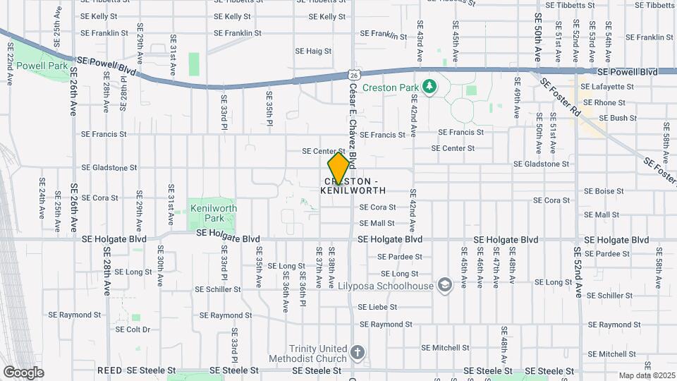 4167 SE Cesar E Chavez Blvd Mapa y Detalles de la Ubicación