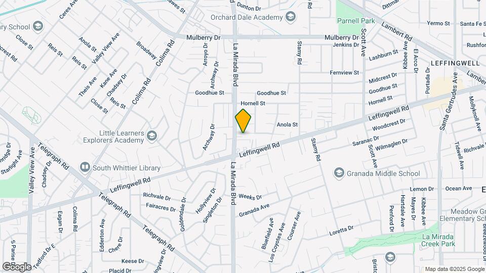 11314 La Mirada Blvd Mapa y Detalles de la Ubicación