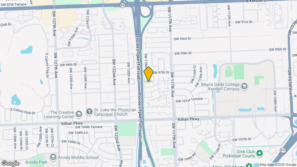 11862 SW 98th Terrace Map and Location Details