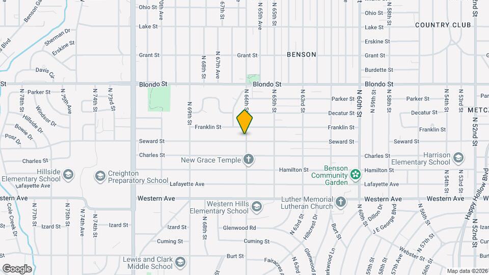 6604 Seward St Map and Location Details