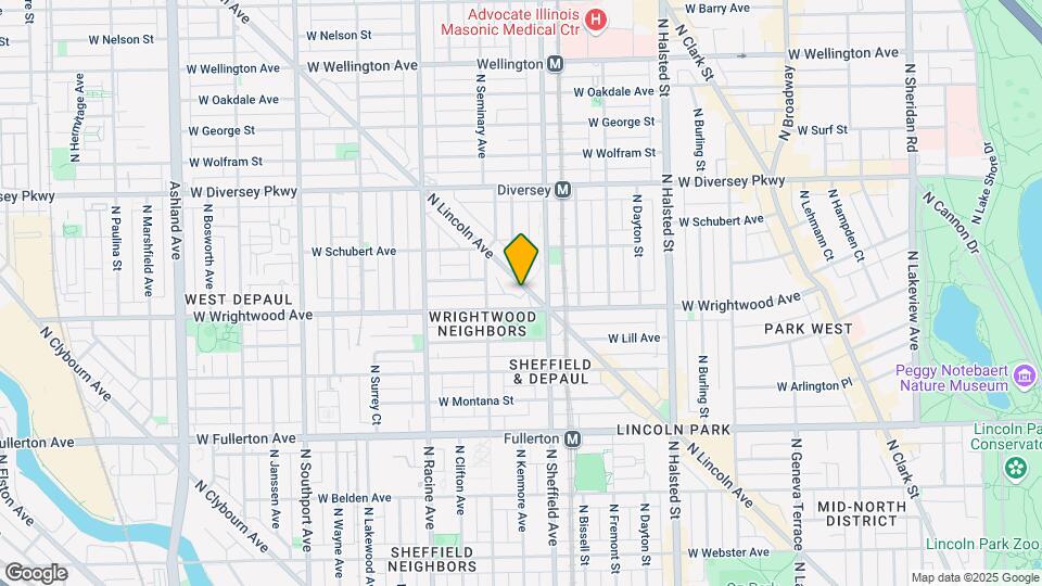 2624 N Lincoln Ave Mapa y Detalles de la Ubicación