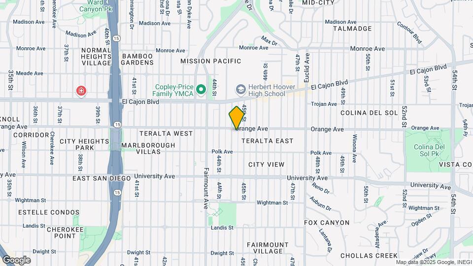 4183 Highland Ave Map and Location Details