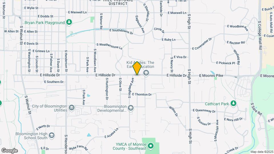 1400 E Hillside Dr Map and Location Details