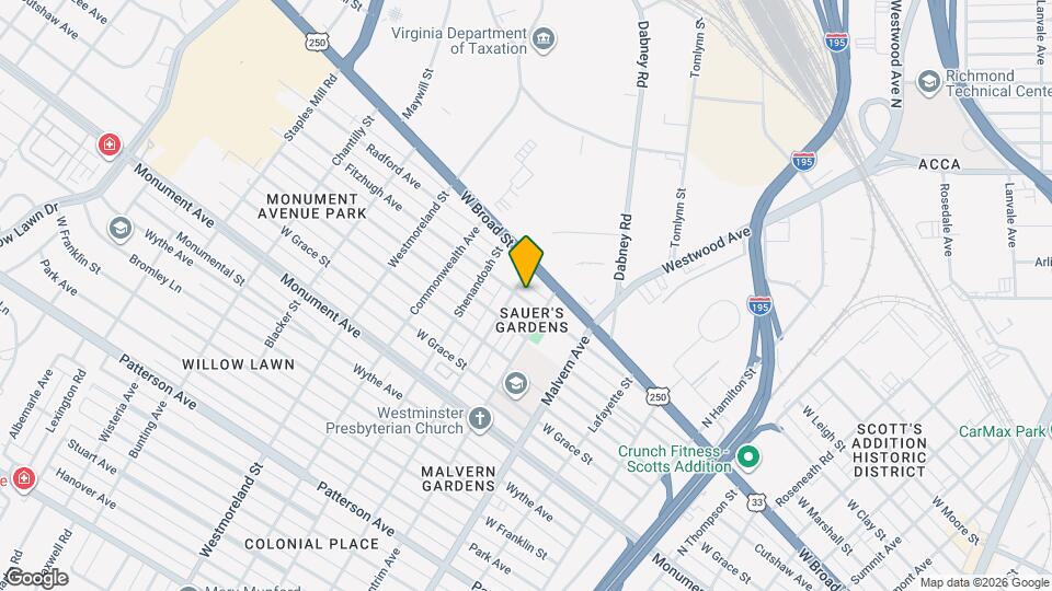 4208 Fitzhugh Ave Map and Location Details