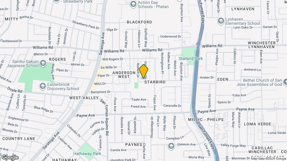 3977 Rhoda Dr Map and Location Details