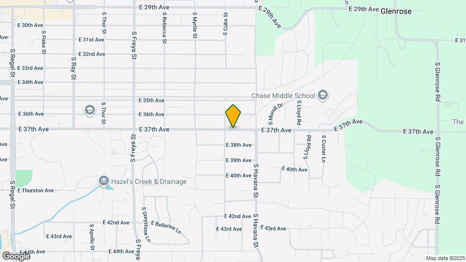 4212 E 37th Ave Map and Location Details